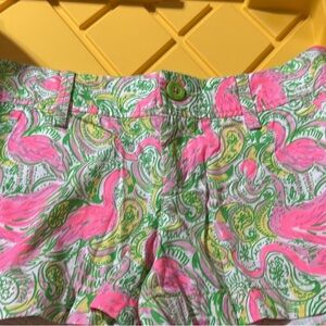 Lilly Pulitzer Vibrant Flamingo Print Shorts